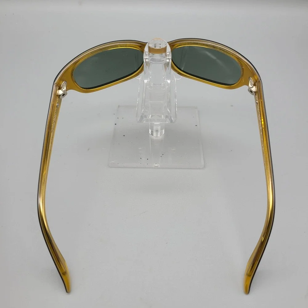Smith Vice TLT Glass Lens Sunglasses Black Amber Yellow Wrap Around Frame